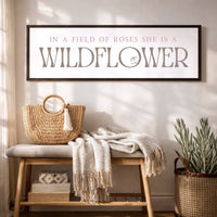 Wildflower Nursery Decor – Girl Nursery Wall Art | Boho Floral Wall Print - Lumberwave Creations