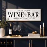 Wine Bar Sign - Custom Wine Cellar Decor & Personalized Winery Signs - Lumberwave Creations