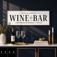 Wine Bar Sign - Custom Wine Cellar Decor & Personalized Winery Signs - Lumberwave Creations