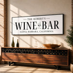 Wine Bar Sign - Custom Wine Cellar Decor & Personalized Winery Signs - Lumberwave Creations