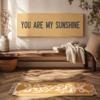 You Are My Sunshine Print | Boho Nursery Sign, Sunshine Wall Art, Wood Framed Sign - Lumberwave Creations